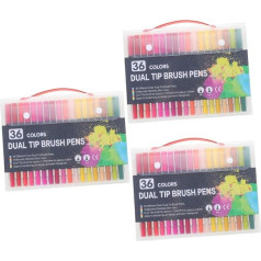 108-Piece Painting Set Coloured Gel Pens Professional Marker Soft Tip Portable Painting Pen Dual Tip Brush Pens Fine Tip Whiteboard Marker Children Drawing Pens Marker