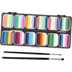 APLVFFZH 3X Gesichts Und Körperbemalungspalette, Buntes Make Up, Malzubehör, Gesichtsbemalungspigmente
