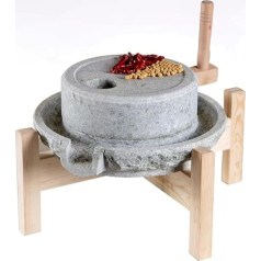 Manuelle Steinmühle Große Mühle, Getreidemühle, Steinmühle Geeignet für Kaffee/Bohnen/Weizen/Gerste/Bohnen/Samen/Paprika