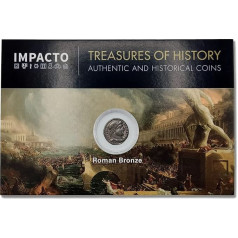IMPACTO COLECCIONABLES Authentic Antique Coin of the Roman Empire | Original Coin of Constantine the Great, the First Christian Emperor | With Certificate of Authenticity