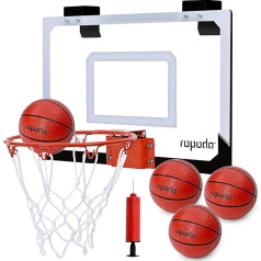 ropoda Basketballkorb Indoor, Mini Basketballkorb Kinder,Mini Basketballkorb fürs Zimmer mit 4 Bällen & Pumpe,für Kinder, Teenager & Erwachsene