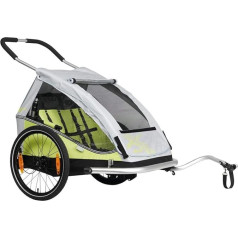 XLC Bicycle Trailer BS-C07 Children's Trailer Two Seater