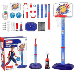 Basketball Hoop, Children's Basketball Hoop | Basketball Goal at Adjustable Height - Indoor Sports Toys Ball Game for 1-8 Years, Children, Girls