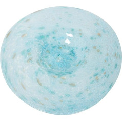 Alexandra House Living Tischmitte, Himmelblau, Glas, 36 x 36 x 8 cm
