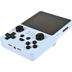 Cawevon RGB20S Handheld Game Console, 3.5 Inch Retro Video Game Console with 64G Card & 15000 Games, Open Source Game Player for Children and Adults (Blue, 64G)