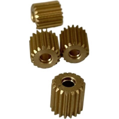 Bürstenloser Motor Motorritzel, Zahnräder, Motorritzel, Zahnräder, 4 Stück, Messingritzel, 0,18 Zähne, 2,98 mm Loch, 3 mm Kupferzahnräder GS