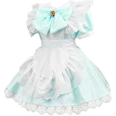 Maid Costume Women's Carnival Cosplay Halloween Party Classic Apron Dress Short Sleeve Dresses Housemaid Fancy Dress Costume Party Dresses Evening Dresses