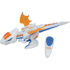 Radiocom - Mars // 12 Dragon Dinosaur Infrared Motion Functions: Forward/Backward, Right/Left Programming Function, Sounds, Dancing with Music, Batteries Included