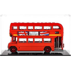 Acrylic Display Case for Lego Creator London Bus 10258,10267,10269,10275,10298,10331,42063,75979,80104,80106,80107,75326,76125,10315,103000 ,42158, size: 40x25x25 cm (display case only)