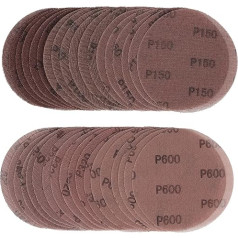 Kcmell 36 Pieces 150mm Mesh Velcro Sanding Discs, 6