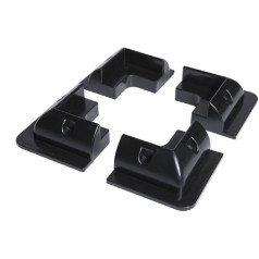 Spark Solar Panel Mounting Brackets Corner Kit Adhesive Joint Caravan Boat Black