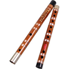 OWIEN DIZI BAMBOO Flute Professional Advanced Refined Chinese Fife, Beginners and Children's Examination Flute, Antique Musical Instrument Transverse Flute (F)