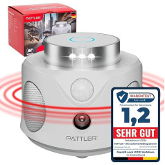 Pattler ® - 360° Ultrasonic Mouse Repellent - Effectively Repel Mice with Ultrasonic Waves - Optimised for Repelling Mice and Rats
