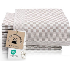 Zollner 10-piece Tea Towels 100% Cotton 46 x 70 cm Many Colours, 010
