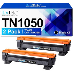 Lxtek TN1050 Toner Cartridge Compatible with Brother TN-1050 TN1050 for DCP-1510 DCP-1610W DCP-1612W DCP-1512 MFC-1910W MFC-1810 HL-1110 HL-1212W HL-1210W HL-1112 (Black, Pack of 2)