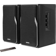 EDIFIER Studio R1380DB 2.0 42 Watt Bluetooth 5.1 (aptX) Bookshelf Speaker System with Infrared Remote and Side Controls for Bass, Treble and Volume Controls Perfect for TV, PC, Smartphone etc.