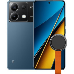 Poco X6 5G Smartphone, 12 + 256 GB Mobile Phone without Contract, 120 Hz 6.67 Inch 1.5 K AMOLED Display, 64 MP OIS Triple Camera, 5100 mAh, 67 W Turbo Charge, Dual SIM, Blue