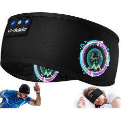 LC-dolida Sleep Headphones, Bluetooth Headphones, Sleep, Wireless Sports Headband, 14+ Hours Long Playtime, Lightweight Sleep Headband with HiFi Stereo, Ergonomic Tech Gadgets