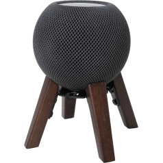 shinar Speaker Mounts Compatible with Speaker Stand HomePod Mini and Dot 4th Generation 2022 Adjustable Table Mount (HomePod Mini Black)