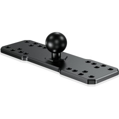 BRCOVAN 1 Inch Ball Fish Finder Mount Plate, Universal Marine Electronic Plate Made of Aluminium Alloy for Garmin, Humminbird, Lowrance, Raymarine, for RAM Mounts B-Size Double Base Arm