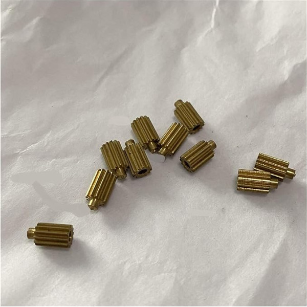 ZHENGGUIFANG ZGF-Br. Metall-Reduktionskupfer-Zahnrad 12T 1,9 mm (lose Fit) Messinggetriebe (Hole Diameter : 1.9mm)