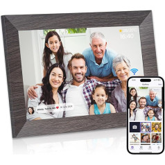 Digital Photo Frame with Wi-Fi, 1280 x 800 HD IPS Touch Screen, Electronic Photo Frame for Gifting, 32GB Memory, Automatic Rotation, Wall Mounting, Easy Setup, Send