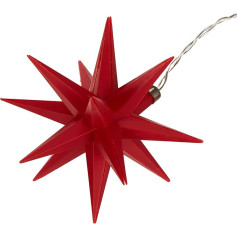 HGD CW62-1002 LED Christmas Star Warm White LED Red, Large