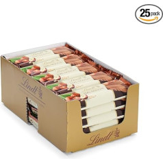 Lindt Chocolate Nougat Bar | 25 x 50 g Bars in Counter Display | 1250 g | Pure Fine Nougat Wrapped in Fine Milk Chocolate | Chocolate Bulk Pack | Chocolate Gift | Chocolate Bar