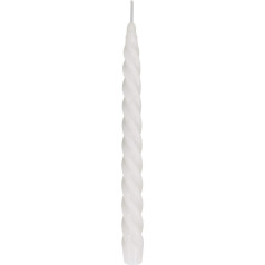 Ebersbacher Kerzenfabrik GmbH Renaissance Tapered Candle Twisted White Size Approx. 22 x 250 mm Individually in Foil