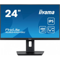 Monitors 23,8 collu xub2492hsu-b6 ips,hdmi,dp,100hz,pivot,usb,has/150mm