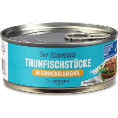 by Amazon Tuna Pieces in Sunflower Oil 145g (Pack of 1)