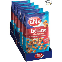 ültje Peanuts Spicy Seasoned, Roasted Without Fat, Pack of 5 (5 x 900 g)