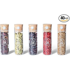 Gin Botanicals Basic Set | 5 High-Quality Gin Tonic Spice Box Including Recipe Book | Gift Set for Men and Women