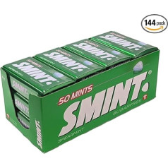 SMINT Mints Spearmint | 12 Metal Tins with Spearmint Pastilles | Sugar Free Dental Care