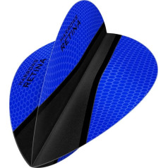 HARROWS RETINA-X DART Flights - 10 Sets (30) - 100 Micron Extra Strong - Pear - Dark Blue