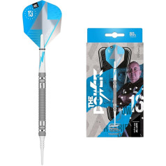 Target Darts Phil Taylor Power Series Tungsten Soft Darts Set - Black and Silver