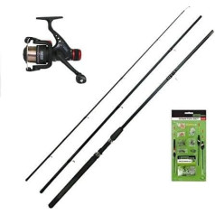 Match Fishing Rod Fishing Rod Set Makes Rod 3,00 m Complete with Reel Line Float Hooks Etc.