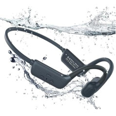 Swimming Headphones IP68 Waterproof Bone Sound Headphones Bluetooth 5.4, Bone Conduction Headphones Swimming Headphones with 32GB MP3 Player Memory, Open Ear Headphones for Swimming Running