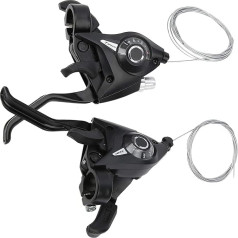 Gear Lever Bicycle 3 x 7 Combination of Gear Lever 7 Speed Gear Shift Bicycle Gear Lever Brake Lever 3 Speed Gear Lever for Moutain Bike Road Bike Cycling 1 Pair