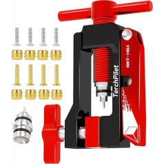 Hydraulic Bicycle Tube Cutter, Needle Turner and 8 Piece Brass Olive Set - Clean Cuts and Secure Connections, All-in-One Solution