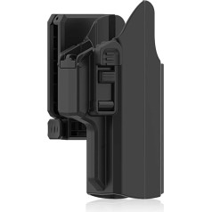 efluky Universal IPSC Pistol Paddle Holster Fit Walther P99, Springfield XD, Beretta APX, Sig Sauer P320, Glock19, 19X, 17, 21, 22, 23, 26, 27, 31, 32, 33, 45 (Gen1-5) (Belt Clip)