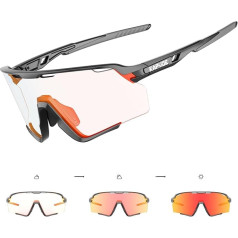 KAPVOE Photochromic Cycling Glasses MTB Glasses Men Women Clear Sports Glasses