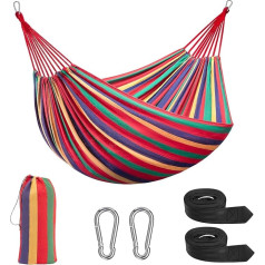 Signstek Hammock for Multiple People 230 x 150 cm, Load Capacity up to 300 kg Travel Camping (Red)