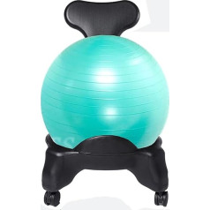 FNEDYHK Balance Posture Chair with Backrest and Wheels, for Home and Office Exercises, Easy to Assemble, C