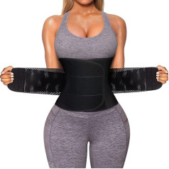Bafully Women's Slimming Belt Sports Fitness Belt Sweat Belt Sauna Waist Trimmer Adjustable Waist Shaper with Velcro Fastener Neoprene Body Shaper