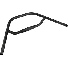 SENQI Bicycle Handlebar H Handlebar Flat Bar Aluminium Alloy 22.2 x 31.8 mm 200 x 690 mm for MTB Gravel Bikes Touring Bikes Black