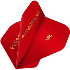 DESIGNA DARTS Ruthless R4X Solid 100 Micron Dart Flights | Standard No2 | Red 10 Sets (F3431)