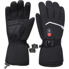 BARCHI Heated Gloves for Men and Women, Electric Heated Gloves, Rechargeable Winter Hand Warmers, Suitable for Skiing, Riding, Hunting, Running, etc.