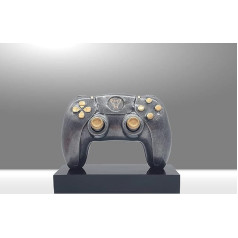 Henecka E-Sports Trophy, Resin Gaming Controller Next Generation, Silver and Bronze, Customisable Sports Emblem