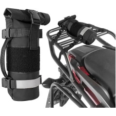 Rexmica Fuel Bottle Holder for 850ml Fuel Bottle Fuel Bottle Bag Fits Motorcycle MOLLE Bag Backpack Black (Patented Design)